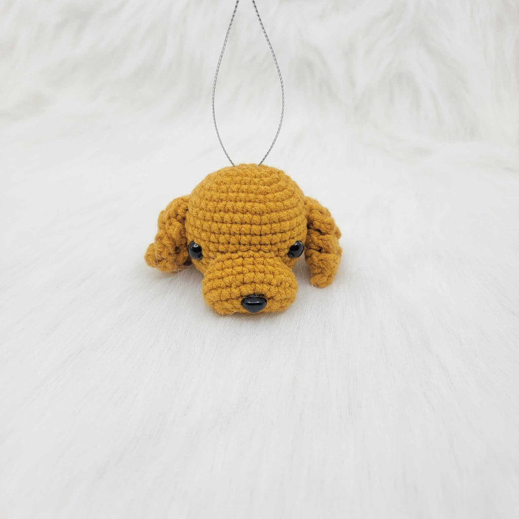 Crochet Dog Ornament Poodle