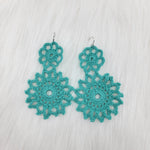 Crochet Flower Earrings